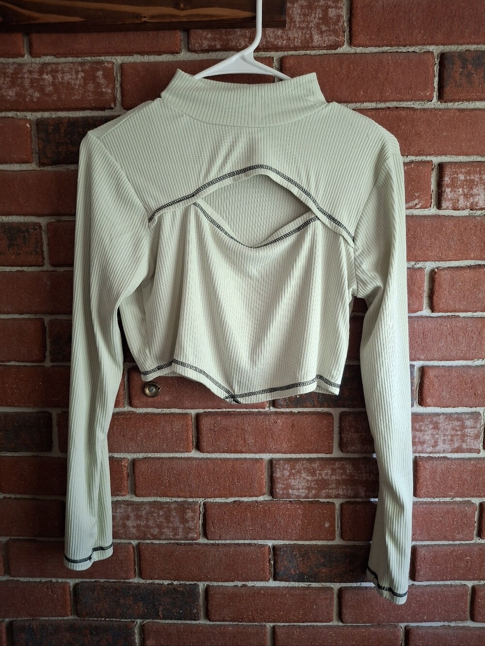 No Comment ribbed crop top